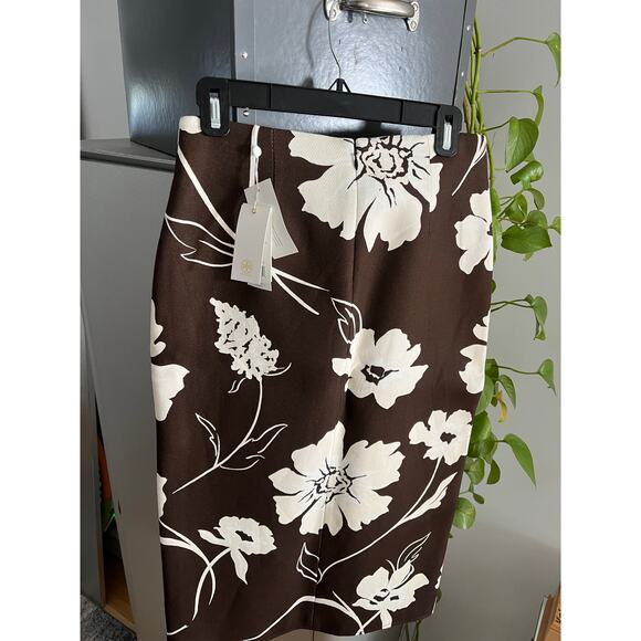 Tory Burch Twill Crepe Wrap Skirt - Picture 6 of 7